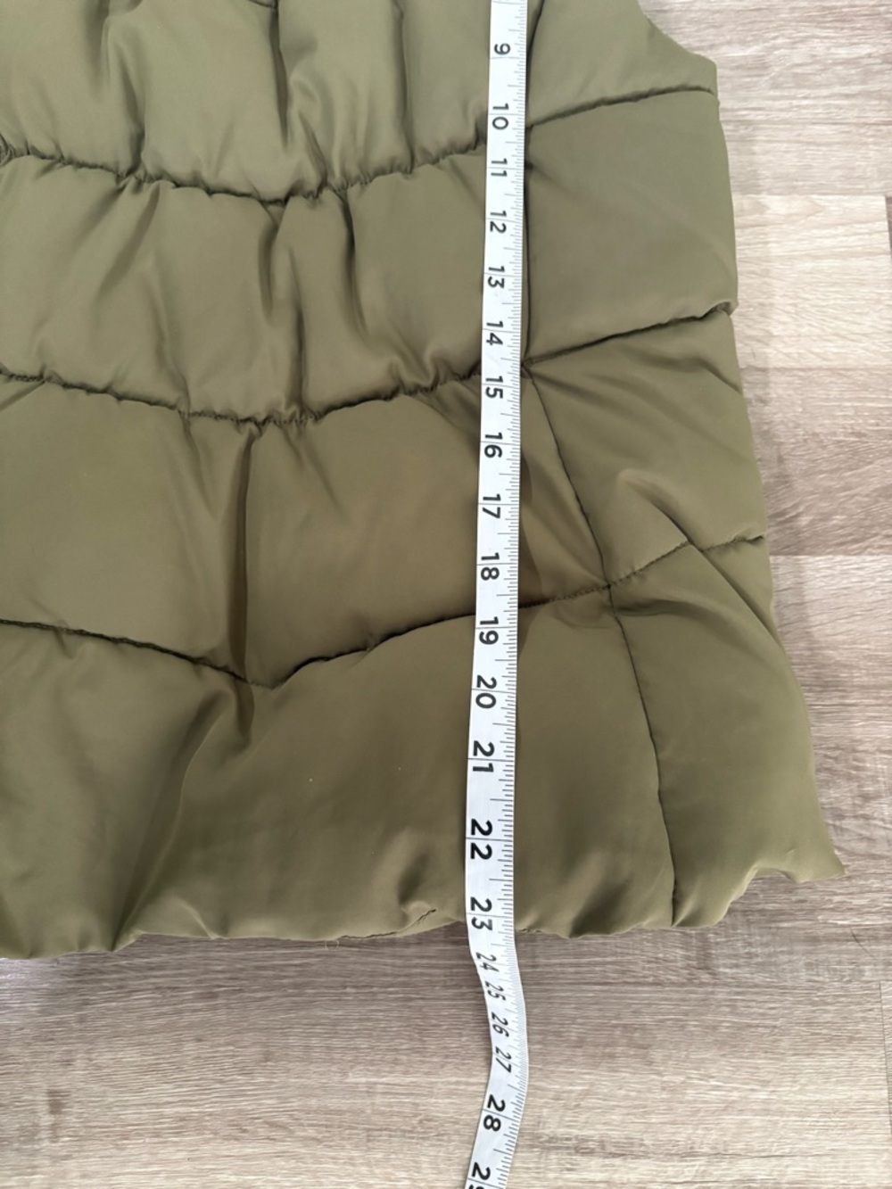 H&M Olive Green Puffer Vest - Women - Picture 6 of 7